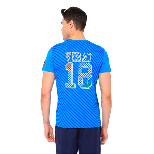 One8 Virat Kohli Unisex Cricket T-Shirt, French Blue, extralarge-IND