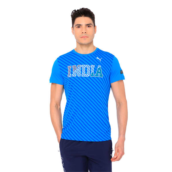 One8 Cricket T-Shirt, French Blue, extralarge-IND