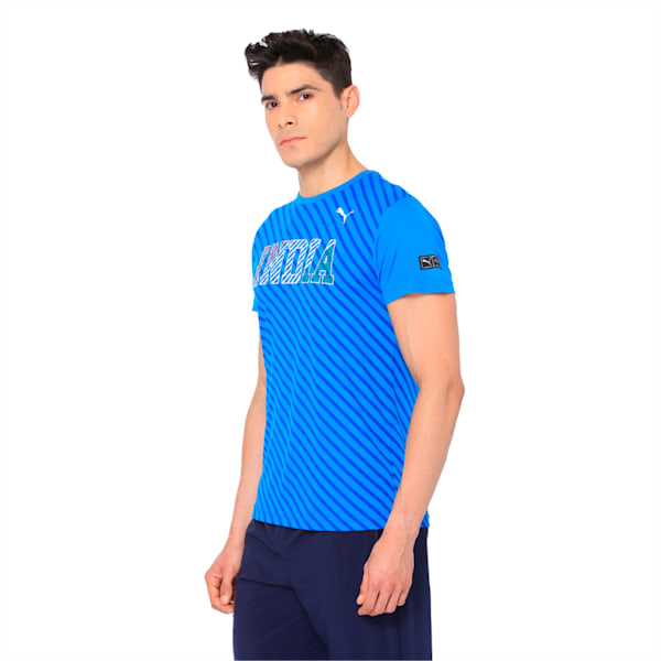 One8 Virat Kohli Unisex Cricket T-Shirt, French Blue, extralarge-IND