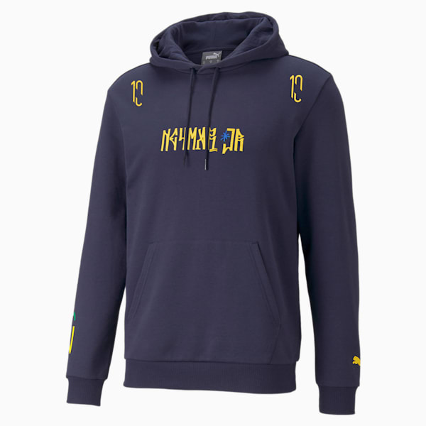 Neymar Jr. Hero Men's Regular Fit Hoodie, Peacoat-Dandelion, extralarge-IND