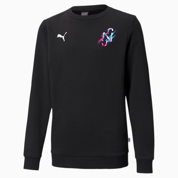 Neymar Jr. Creativity Kid's Crew Sweatshirt, Puma Black, extralarge-IND