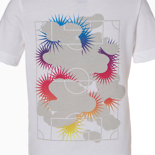 キッズ サッカー NJR ネイマール THRILL グラフィック 半袖 Tシャツ 116-152cm, Puma White, extralarge-JPN