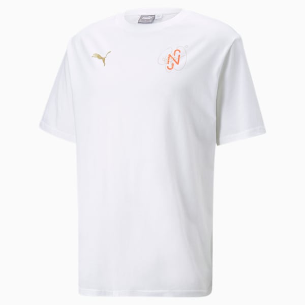 Neymar Jr. Diamond Graphic Football Men's T-Shirt, Puma White, extralarge-IND