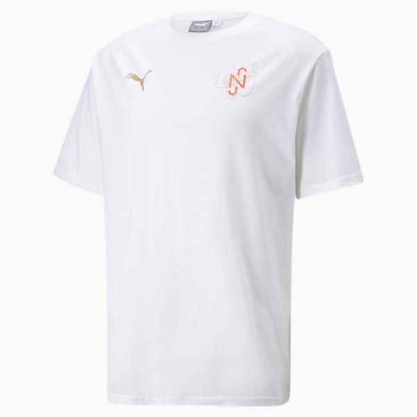 メンズ サッカー NJR ネイマール ダイヤモンド グラフィック 半袖 Tシャツ, Puma White, extralarge-IND