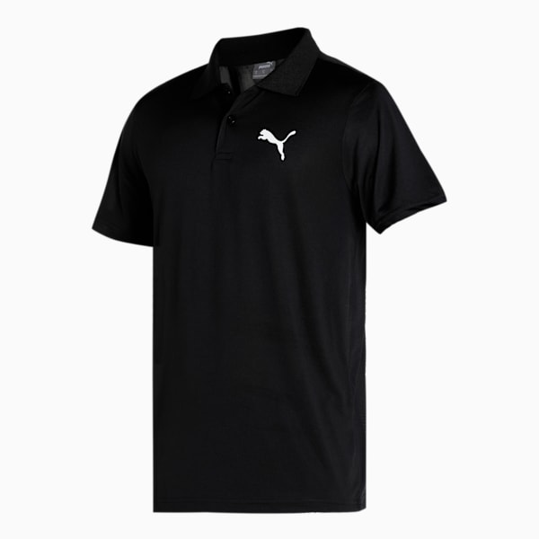 CR Team Men's Regular Fit Cricket Polo, Puma Black, extralarge-IND