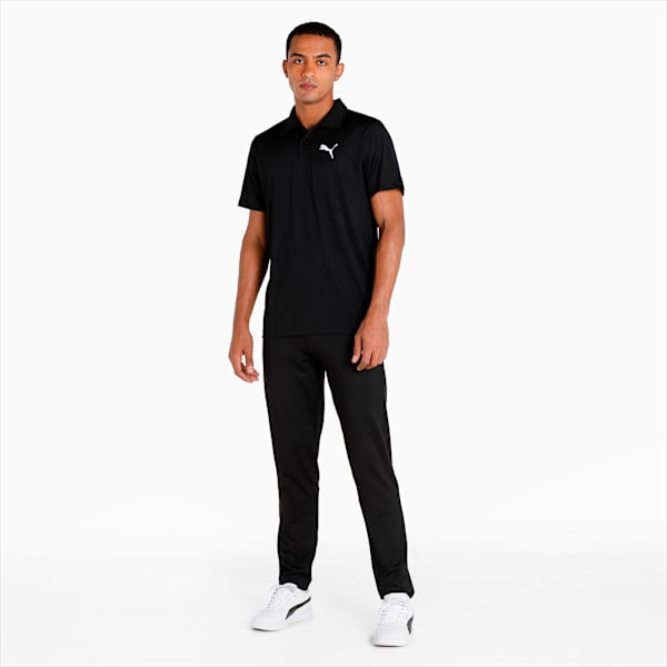 CR Team Men's Regular Fit Cricket Polo, Puma Black, extralarge-IND