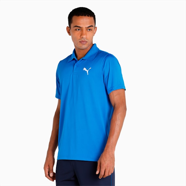 CR Team Men's Regular Fit Cricket Polo, Team Power Blue, extralarge-IND