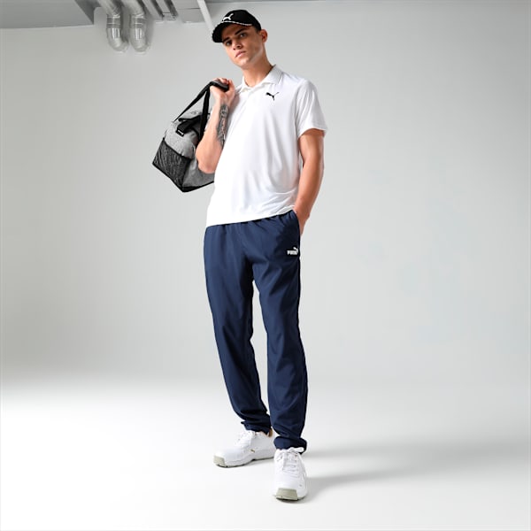 Men's Regular Fit Woven Cricket Trackpants, Peacoat, extralarge-IND