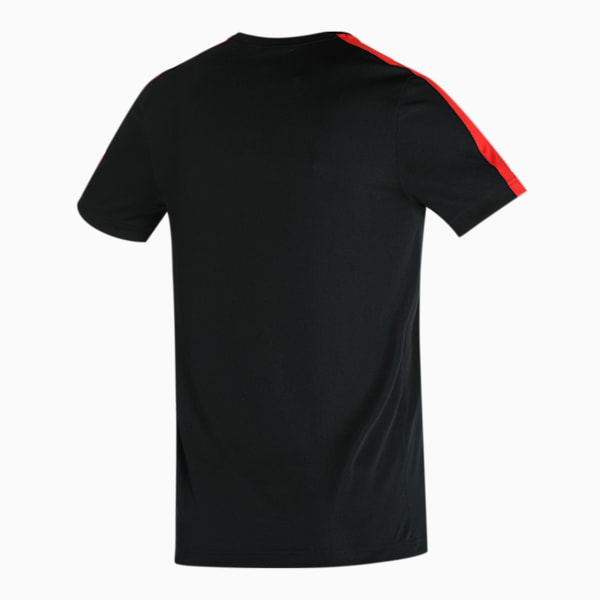 Team Cricket Men's T-Shirt, Puma Black-High Risk Red