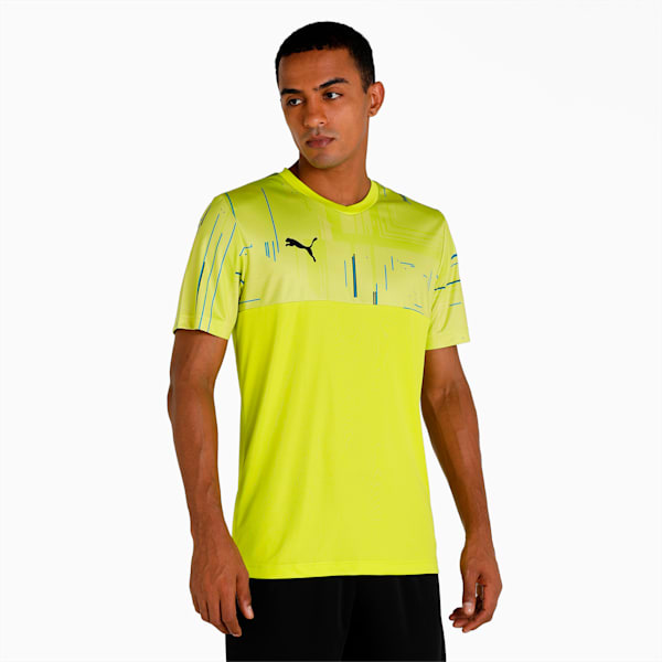 Cricket Team Men's T-Shirt, Yellow Alert, extralarge-IND