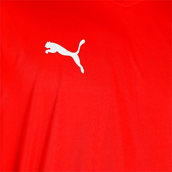 CR Team Men's T-Shirt, Puma White-High Risk Red, extralarge-IND