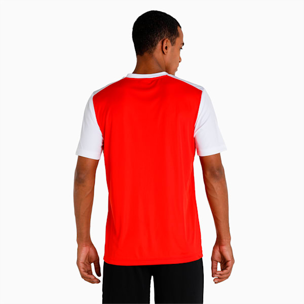 CR Team Men's T-Shirt, Puma White-High Risk Red, extralarge-IND