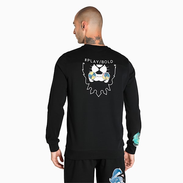 PUMA x Royal Challengers Bangalore Graphic Men's Sweatshirt, PUMA Black