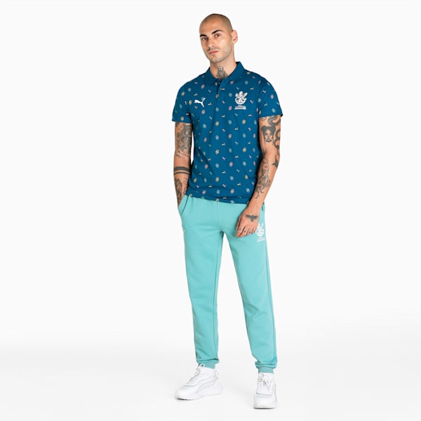 PUMA x Royal Challengers Bangalore AOP Men's Polo, Sailing Blue, extralarge-IND