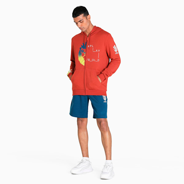 PUMA x Royal Challengers Bangalore Graphic Men's Regular Fit Hoody, Chili Oil, extralarge-IND