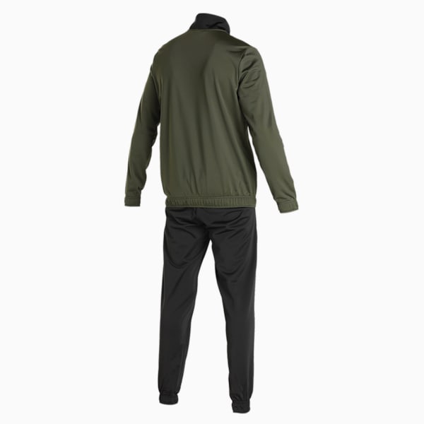 Men's Cricket Tracksuit, Forest Night-PUMA Black, extralarge-IND
