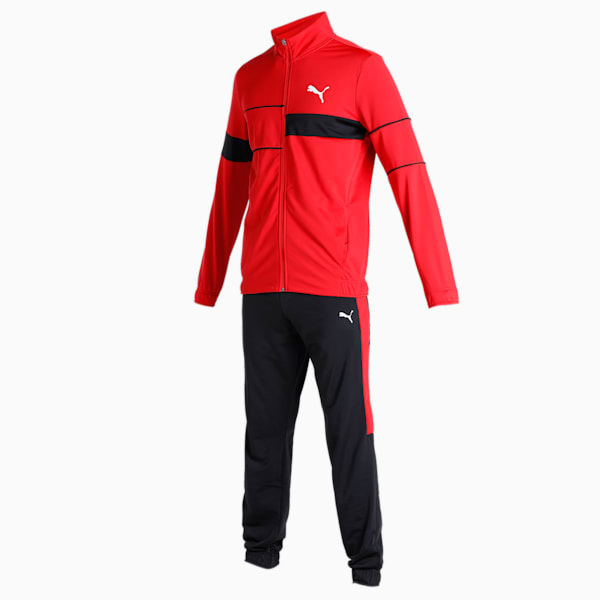 Men's Cricket Tracksuit, For All Time Red-PUMA Black, extralarge-IND