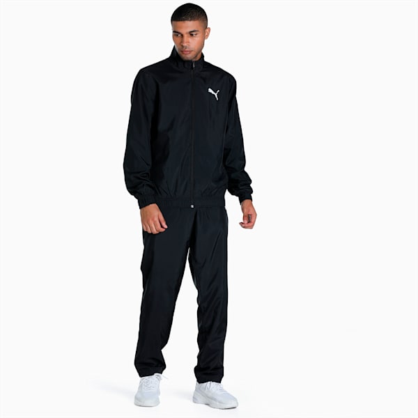 Black store puma tracksuit