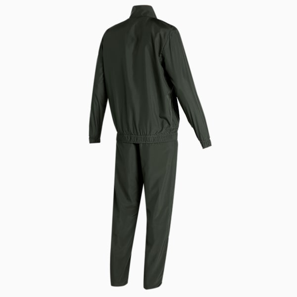 Basic Men's Cricket Track Suit, Forest Night-PUMA Black, extralarge-IND