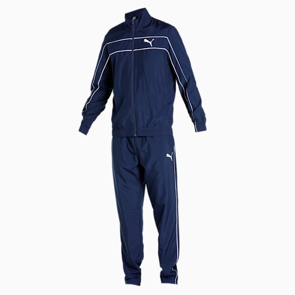 Classic 1 Men's Cricket Tracksuit, Peacoat-PUMA White, extralarge-IND