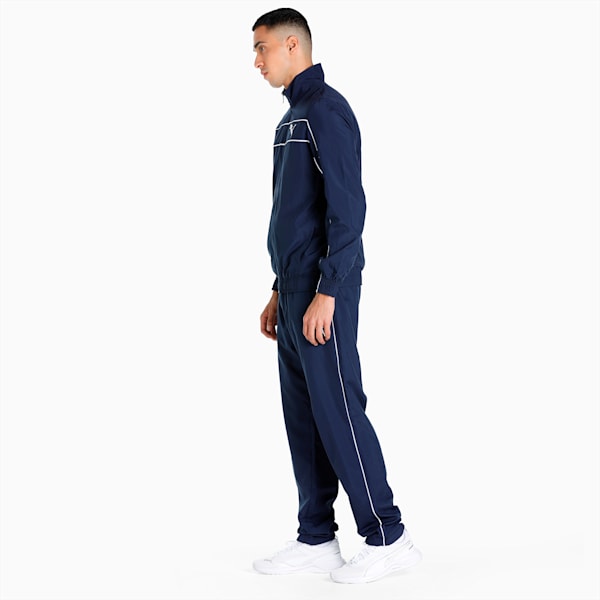 Classic 1 Men's Cricket Tracksuit, Peacoat-PUMA White, extralarge-IND