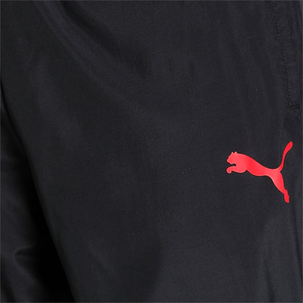 Classic Men's Cricket Tracksuit, PUMA Black-High Risk Red, extralarge-IND