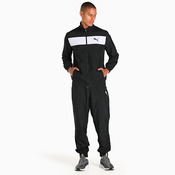 Classic Men's Tracksuit, PUMA Black-PUMA White, extralarge-IND