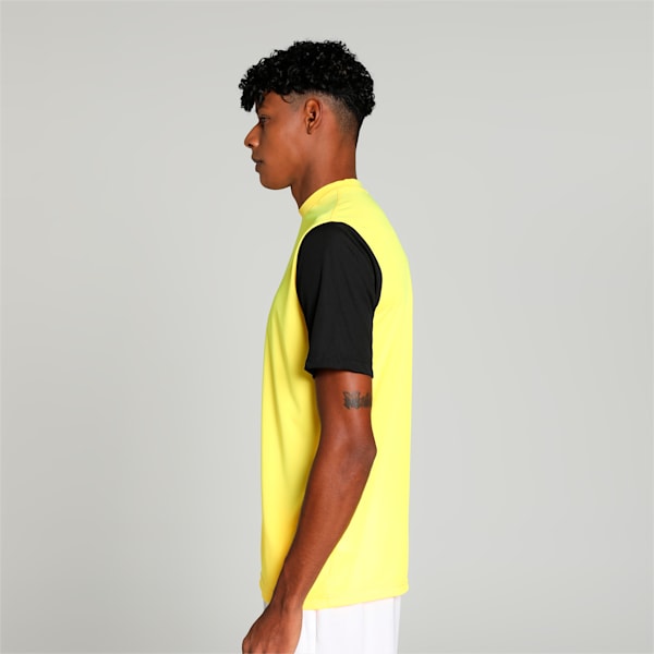 CR Team Men's Cricket T-shirt, Yellow Blaze-PUMA Black, extralarge-IND