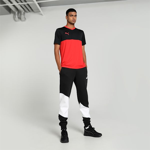 CR Men's Cricket Team T-shirt, For All Time Red-PUMA Black, extralarge-IND