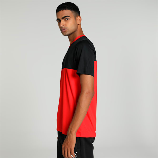 CR Men's Cricket Team T-shirt, For All Time Red-PUMA Black, extralarge-IND