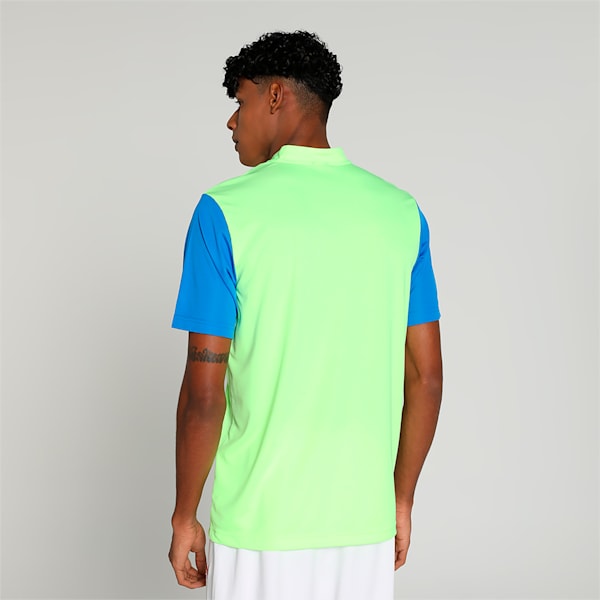 Cricket Team Polo T-shirt, Fast Yellow-Ultra Blue, extralarge-IND