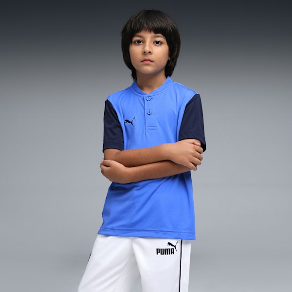 Cricket Team Kid's Polo T-shirt, Blue Glimmer, extralarge-IND