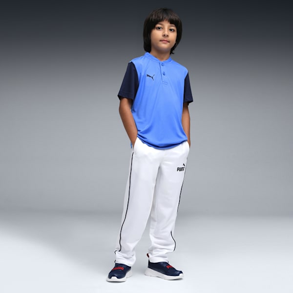 Cricket Team Kid's Polo T-shirt, Blue Glimmer, extralarge-IND