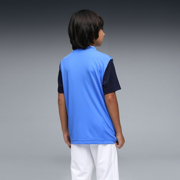 Cricket Team Kid's Polo T-shirt, Blue Glimmer, extralarge-IND