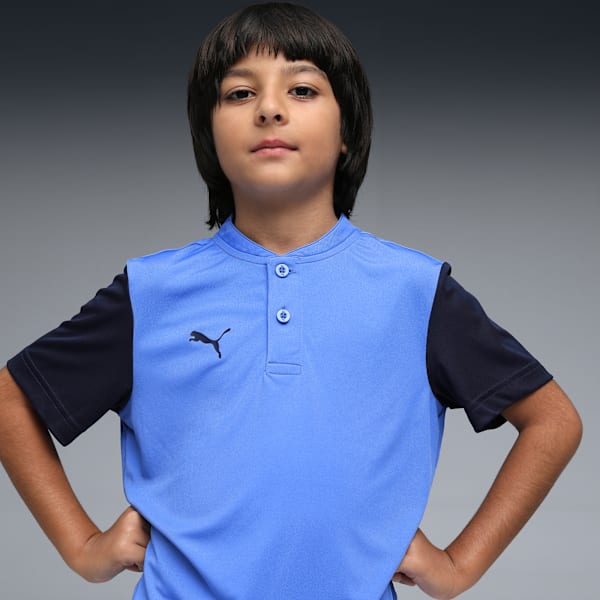 Cricket Team Kid's Polo T-shirt, Blue Glimmer, extralarge-IND