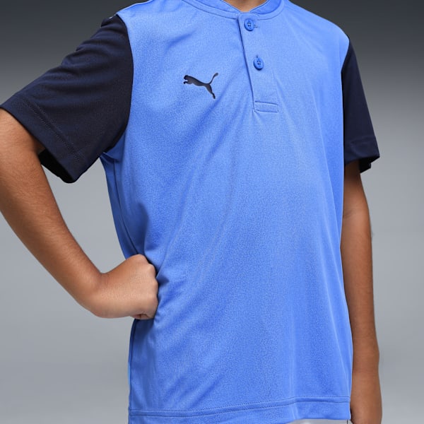 Cricket Team Kid's Polo T-shirt, Blue Glimmer, extralarge-IND