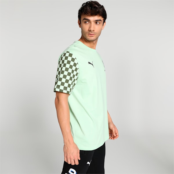 PUMA x Royal Challengers Bangalore Arcade Men's T-Shirt, Light Mint-PUMA Black