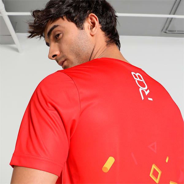 PUMA x Royal Challengers Bangalore Arcade Men's Regular Fit T-Shirt, For All Time Red, extralarge-IND