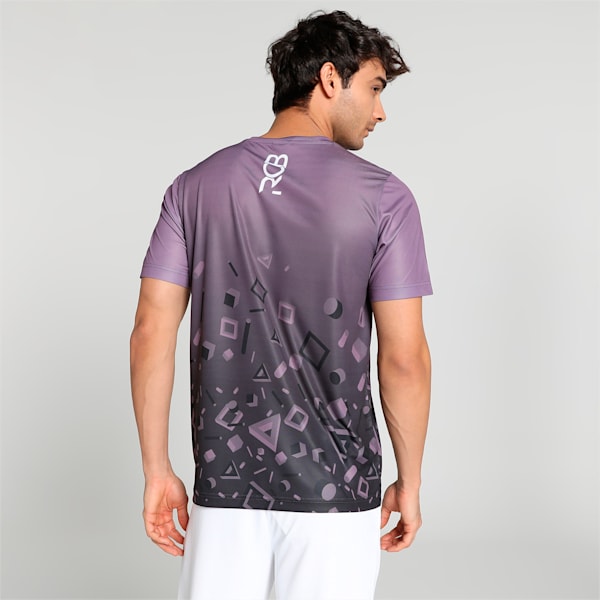 PUMA x Royal Challengers Bangalore Arcade Men's T-Shirt, Purple Charcoal