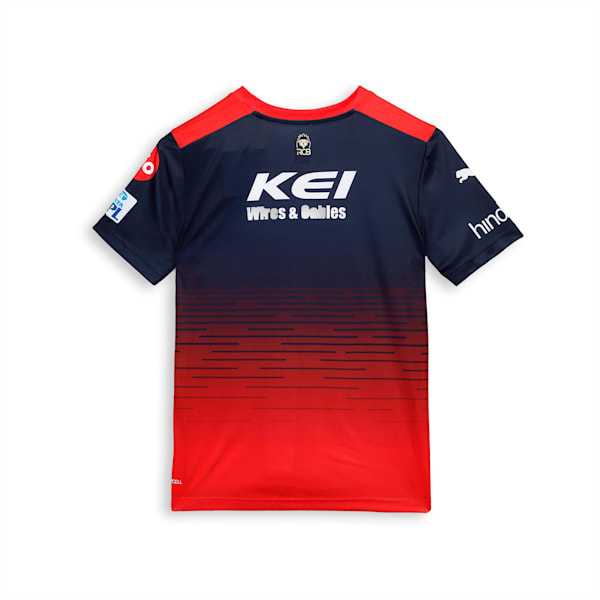 Royal Challengers Bangalore 2023 Youth Replica Jersey, Navy Blazer-Flame Scarlet, extralarge-IND