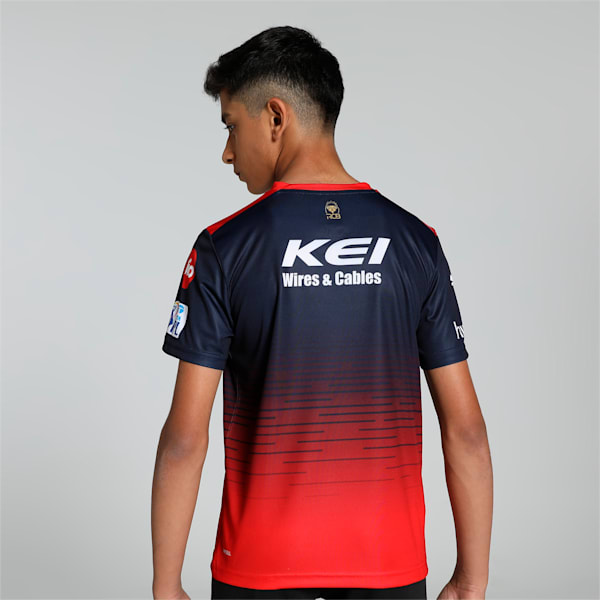 Royal Challengers Bangalore 2023 Youth Replica Jersey, Navy Blazer-Flame Scarlet, extralarge-IND