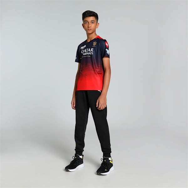 Royal Challengers Bangalore 2023 Youth Replica Jersey, Navy Blazer-Flame Scarlet