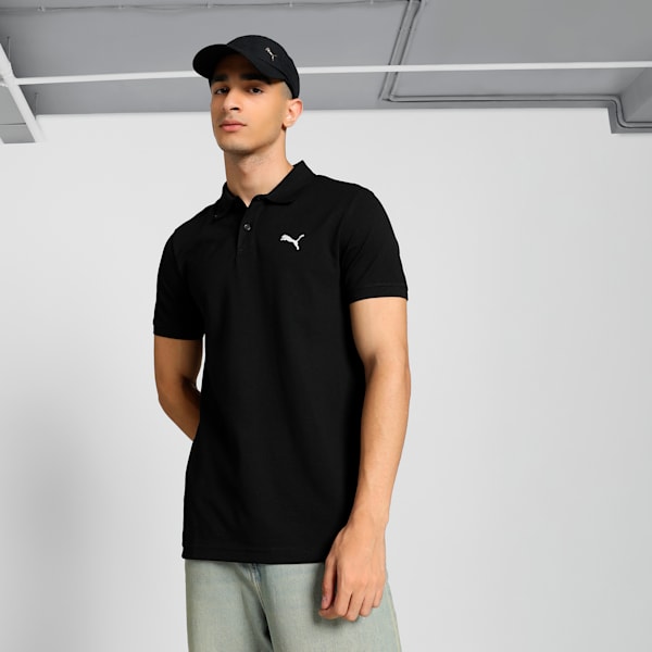 CR Men's Cricket Travel Polo, PUMA Black, extralarge-IND