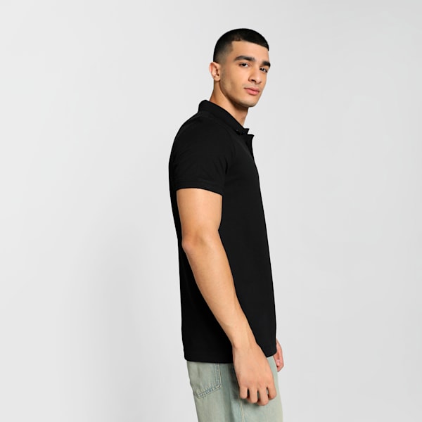 CR Men's Cricket Travel Polo, PUMA Black, extralarge-IND