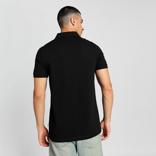 CR Men's Cricket Travel Polo, PUMA Black, extralarge-IND
