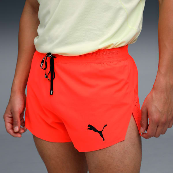 Ultraweave Split Men's Quick-Dry Running Shorts, Glowing Red, extralarge-IND
