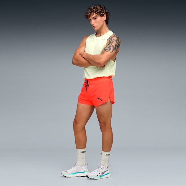 Ultraweave Split Men's Quick-Dry Running Shorts, Glowing Red, extralarge-IND