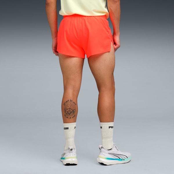 Ultraweave Split Men's Quick-Dry Running Shorts, Glowing Red, extralarge-IND