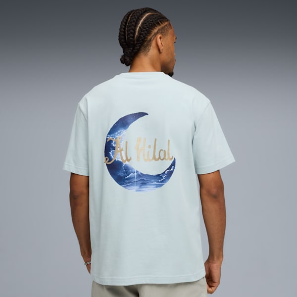 KIDSUPER x AL-HILAL SFC Graphic Tee Men, Frosted Dew, extralarge