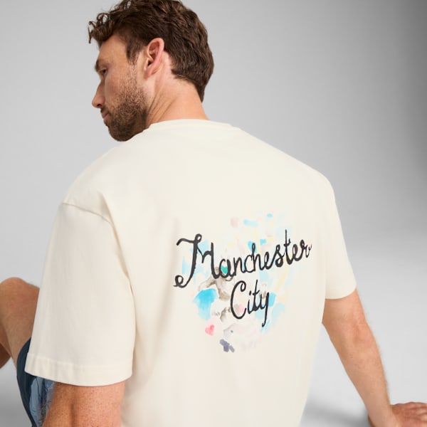 KIDSUPER x MANCHESTER CITY Graphic Tee Men, Warm White-PUMA Black, extralarge